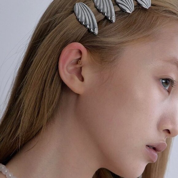 2pcs Angel Wing Hair Clips Silver Metal Vintage Boho Hair Accessories Women main image 5